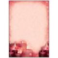 SIGEL Weihnachtsbriefpapier Red Candlelight Motiv DIN A4 90 g/qm 100 Blatt