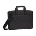 RIVACASE Laptoptasche Central 8221 Kunstfaser schwarz 8221 BLACK bis 33,8 cm (13,3 Zoll)