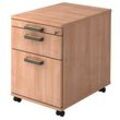 HAMMERBACHER Savona Rollcontainer nussbaum 3 Auszüge 42,8 x 58,0 x 59,0 cm