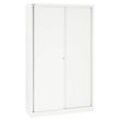 BISLEY Schiebetürenschrank ECO, SD12194S696 verkehrsweiß 4 Fachböden 120,0 x 43,0 x 198,0 cm