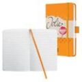 SIGEL Notizbuch Jolie® DIN A6 liniert, mangoorange Hardcover 174 Seiten