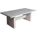 Garden Pleasure Gartentisch Dijon grau rechteckig 200,0 x 100,0 x 75,0 cm