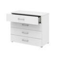 röhr Kommode direct.office, 859W241000 weiß 80,0 x 34,4 x 72,0 cm