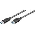 goobay USB 3.0 A Kabel 1,8 m schwarz, 1 St.