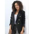 LASCANA Longblazer schwarz Gr. 34 für Damen. Figurumspielend