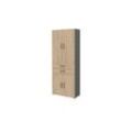 Aktenschrank Kasai - holzfarben - 80 cm - 212,5 cm - 33,5 cm - Sconto