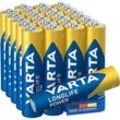 24 VARTA Batterien LONGLIFE Power Micro AAA 1,5 V