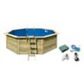 Karibu Gartenpool-Set »Modell 1« - Blau - Edelstahl