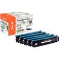 Peach HP 205 A 5 Toner (2*bk, c/m/y) ersetzt HP No. 205A, CF530A*2, CF531A, CF532A, CF533A für z.B. HP Color LaserJet Pro MFP M 181 fw (wiederaufbereitet)