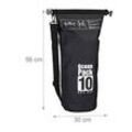 relaxdays Dry Bag Ocean Pack LKW-Plane schwarz 10,0 l