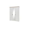 Kleiderschrank Jasmin II - weiß - 164 cm - 220 cm - 64 cm - Sconto