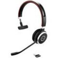Jabra Evolve 65 Second Edition - MS Teams Telefon On Ear Kopfhörer Bluetooth®, Funk Mono Schwarz Noise Cancelling, Mikrofon-Rauschunterdrückung inkl. Lade- und
