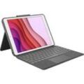 Logitech Combo Touch Tablet-Tastatur mit Hülle Passend für Marke (Tablet): Apple iPad (7. Generation), iPad (8. Generation), iPad (9. Generation)