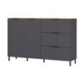 Sideboard »CALIFORNIA« - Schwarz - Holz