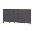 Sideboard »CALIFORNIA« - Schwarz - Holz