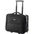 LIGHTPAK Trolley BRAVO 1 Executive Line, Hauptfach/Laptopfach/Fächerfach/Reißverschlussfach mit Organizerteil, Teleskop-Schiebegriff, Rollen, schwarz