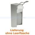 Desinfektionsmittelspender 500 ml mit kurzem Armhebel für 500 ml Euroflaschen, Aluminium