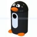 Abfallbehälter Buddy Pinguin 55 L Schwarz Weiß Orange niedlicher Abfalleimer in Form eines Pinguins