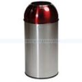 Mülleimer Probbax Recycling mit Einwurfloch 40 L matt/rot Abfallbehälter mit großer Einwurföffnung