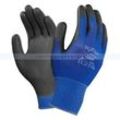 Arbeitshandschuhe Ansell HyFlex® Nylon schwarz-blau in L Gr. 9, schwarze Beschichtung auf dunkelblauem Träger