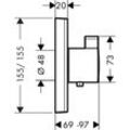 hansgrohe Thermostat Unterputz ShowerSelect Highflow Fertigset chrom 15760000