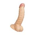 Gebogener Naturdildo, 19 cm