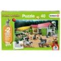 Schmidt Puzzle Farm World Bauernhof 56189 mit Figuren 40 Tei