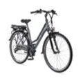 Damen Trekking E-Bike XT480 Expedition mit 21-Gang Shimano Kettenschaltung, Anthrazit