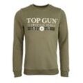 Topgun Sweatshirt Herren Baumwolle, oliv