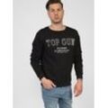 Topgun Sweater Herren Baumwolle, schwarz