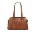 Spikes & Sparrow Schultertasche Damen Leder, cognac