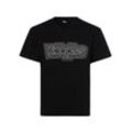 The Kooples T-Shirt Damen Baumwolle bedruckt, schwarz