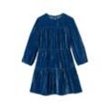 Samtkleid - Blau - Kinder - Gr.: 98/104