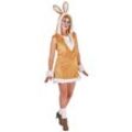 buttinette Kleid "Hase", hellbraun/weiß