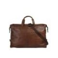 Bodenschatz Reisetasche Damen Leder, cognac