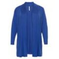 Shirtjacke in offener Form, royalblau, Gr.48/50