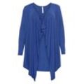 Shirtjacke in Zipfeloptik, royalblau, Gr.48/50