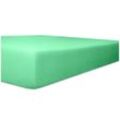 Kneer Single-Jersey Spannbetttuch für Matratzen bis 20 cm Höhe Qualität 60 Farbe lagune 140-160x200 cm