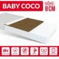 FDM - Matratze 60x120 cm Kaltschaum baby coco Kokos Klimafaser Polyurethanschaum H2 H3 8 cm