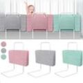 Froadp - Rausfallschutz Beistellbett Leinen Kindersoftpack Bettgitter Bettschutzgitter Kinderbettgitter Baby Schutzgeländer Bettkantenschutz