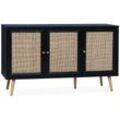 Sideboard mit Rattangeflecht 120 x 39 x 70 cm - Sweeek