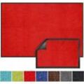 Karat - Schmutzfangmatte Monochrom Rot 90 x 150 cm - Rot