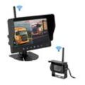 CARMATRIX HD Funk Rückfahrsystem Digital für LKW Wohnmobil Auto Transporter 7" Monitor mit Aufnahmefunktion, Mikrofon 1 Kamera