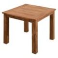 Teakholz-Tisch Abacus recyceltes Teak Gartentisch Holztisch 12 Größen zur Auswahl 80x80 cm - Inko