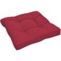 Loungekissen Xluna Sitz Rot, 60x60 cm - Beautissu