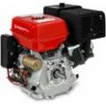 Eberth - 13 ps 9,56 kW Benzinmotor Standmotor Kartmotor Antriebsmotor mit 25 mm ø Welle, E-Start, 17ah 12V Batterie, Ölmangelsicherung, 4-Takt, 1