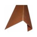 Ortgangprofil für PVC-Dachziegel l 188 cm - Farbe - Antik, Breite - 38 cm, Länge - 188 cm