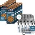 Set 40x Alkaline AA,60x Hörgerätezelle 312 - Ansmann