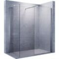 Sonni - Walk In Dusche Duschwand Duschabtrennung Duschkabine mit Stabilisator Nano esg Glas 8mm 100x200cm mit 80cm Seitenteil