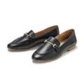 Leder-Loafer - Schwarz - Gr.: 37